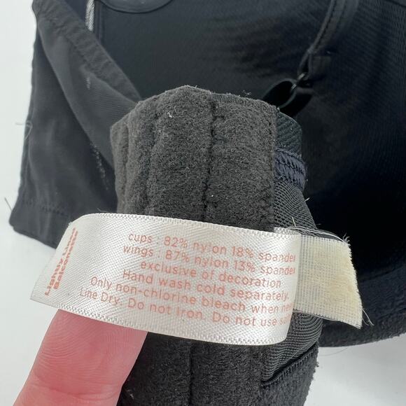 Cacique by Lane Bryant plus size black light lined balconette bra basic size 40F - Picture 8 of 9